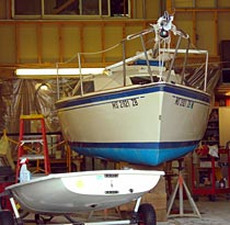 boats in the shop